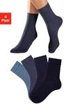 Socken H.I.S "f&uuml;r Kinder Damen Unisex aus Baumwolle atmungsaktiv Mittelhocher