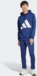 Trainingsanzug ADIDAS SPORTSWEAR "M BL FT HD TS", Herren, Gr. L, blau (dunkelblau),