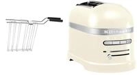 KITCHENAID Toaster "Artisan 5KMT2204EAC ALMOND CREAM", braun (almond cream), B:18cm