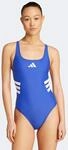 Badeanzug ADIDAS PERFORMANCE "3-STREIFEN U-BACK", Damen, Gr. 42, N-Gr, blau...