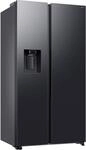 SAMSUNG Side-by-Side "RS70F66KBF", Energieeffizienz: B, silber (schwarz steel),