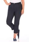 7/8-Hose KJBRAND "BEA 7/8", Damen, Gr. 54, N-Gr, blau (dunkelblau), Web,