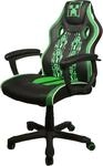 Gaming-Stuhl PHOENIX, gr&uuml;n (schwarz, schwarz), B:61cm H:102cm T:62cm, Kunststoff,