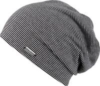 Beanie CHILLOUTS "Pittsburgh Hat", Damen, schwarz (schwarz, grau), Baumwollmischung,