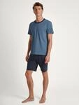Shorty CALIDA "Relax Essentials", Herren, Gr. L (52/54), blau (coronet blau), Single