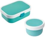 Lunchbox MEPAL "Obst- und Bentobox Campus 300 & 750 ml t&uuml;rkis", blau (t&uuml;rkis),
