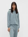 Hoodie PIECES "PCCHILLI LS HOODIE NOOS BC", Damen, Gr. XS, grau (trooper), Sweatware,