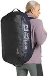 Sporttasche JACK WOLFSKIN "ALL-IN DUFFLE 65", Gr. onesize, blau (midnightsky),