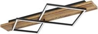 EGLO Deckenleuchte "BOYAL Deckenlampe - Stahl, Holz - LED;LED - 1X13W;1X15W - IP20",