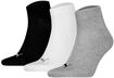 Kurzsocken PUMA "Socken Quarter Plain 3P 3er Pack", Damen, Gr. 35-38, bunt (grau,