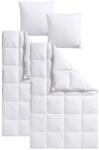 Daunenbettdecke + Kopfkissen HAEUSSLING "Swiss Royal", wei&szlig;, B/L: 155cm x 220cm