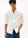 Langarmhemd TOMMY JEANS "TJM REGULAR OXFORD", Herren, Gr. S (46), N-Gr, beige (ecru),
