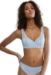 Balconette-BH TRIUMPH "Amourette", Damen, Gr. 70, Cup A, blau (ice), Microtouch,