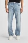 Loose-fit-Jeans HUGO "Nate", Herren, Gr. 32, L&auml;nge 30, blau (turquoise, aqua448),