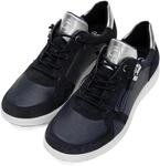 Slip-On Sneaker ARA "ROMA", Damen, Gr. 4 (37), blau (dunkelblau, silberfarben),