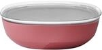 Schale MEPAL "Servierschale mit Deckel Silueta 4000 ml", bunt (vivid mauve),