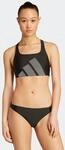 Bustier-Bikini ADIDAS PERFORMANCE "BIG BARS BIKINI-SET MIT C-F&Ouml;RMIGEM R&Uuml;CKEN",