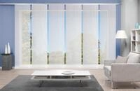 Schiebegardine VISION S "6ER SET ROM" Gr. 1, wei&szlig;, B:60cm H:260cm, Polyester,