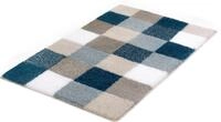 Badematte KLEINE WOLKE "Caro, Badvorleger, Badezimmer Teppich" Gr. 5, blau (mare),