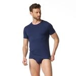 Rundhalsshirt BRUNO BANANI "CHECK LINE 2.0", Herren, Gr. 5M, blau (marine karo),