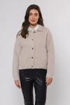 Cardigan RINO & PELLE "BUBBLY", Damen, Gr. S (36), grau (stone), Web,...