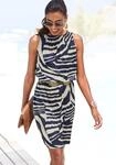 Sommerkleid LASCANA "mit Animalprint aus weicher Jerseyware", Damen, Gr. 38, N-Gr,