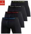 Boxer BRUNO BANANI "Boxershorts f&uuml;r Herren", Herren, Gr. M, 4 Stk., schwarz, Jersey,