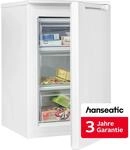 HANSEATIC Gefrierschrank "HGS8555B", Energieeffizienz: B, silber (wei&szlig;), B:55cm