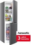 HANSEATIC K&uuml;hl-/Gefrierkombination "HKGK16655CNFI", Energieeffizienz: C, silber