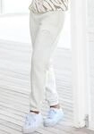 Sweathose LASCANA, Damen, Gr. 40/42, N-Gr, beige (creme), Sweatware, Obermaterial: