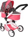 Kombi-Puppenwagen CHIC2000 "Mika", bunt (butterfly), Puppenwagen, KinderB:41cm H:82cm
