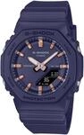 Chronograph CASIO G-SHOCK, gold (dunkelblau, rosegoldfarben), Armbanduhren, Damen,