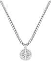 Kette mit Anh&auml;nger BOSS "Schmuck Edelstahl Halsschmuck Panzerkette NORTH", silber