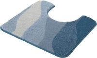 Badematte KLEINE WOLKE "Malena, Badvorleger, Badezimmer Teppich", blau (iceblau),