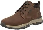Schn&uuml;rboots RIEKER, Herren, Gr. 40, braun (dunkelbraun), Glattleder, Schuhe