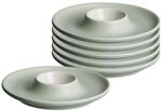 Eierbecher RITZENHOFF & BREKER "Eierteller Jasper &oslash; 12 cm 6er Set", gr&uuml;n (mint),
