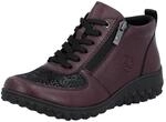 Sneakerboots RIEKER, Damen, Gr. 36, w&auml;rmend, lila (brombeere, schwarz), Lederimitat,