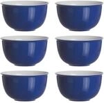 Schale RITZENHOFF & BREKER "M&uuml;slischalen Doppio &oslash; 14 cm 6er Set", blau (indigo