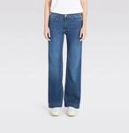 Weite Jeans MAC "WIDE", Damen, Gr. 34, L&auml;nge 30, blau (fashion blau washed),