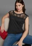 Rundhalsshirt AJC, Damen, Gr. 32/34 (XS), schwarz, Single Jersey, Obermaterial: 100%