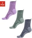 Wandersocken LASCANA ACTIVE "Damen Kurzsocken f&uuml;r Laufen Wandern gepolsterte