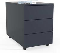 Container VCM "Rollcontainer Beistellcontainer Dalosa 70 cm", schwarz (anthrazit),
