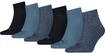 Kurzsocken PUMA "PUMA UNISEX QUARTER PLAIN 6P ECOM", Damen, Gr. 35-38, blau (blau