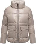Kurzjacke NAVAHOO "Kurzjacke Eispracht 14", Damen, Gr. S, beige (light taupe),