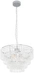 REALITY LEUCHTEN Pendelleuchte "Orient", silber (silberfarben), 3, &Oslash; 42cm H: 30cm,