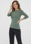 3/4-Arm-Shirt VERO MODA "VMPANDA MODAL 3/4 TOP JRS NOOS", Damen, Gr. XS, gr&uuml;n
