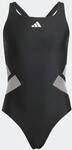 Badeanzug ADIDAS PERFORMANCE "BB CBCK SUIT Y", Jungen, Gr. 128, N-Gr, schwarz