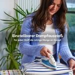 RUSSELL HOBBS Dampfb&uuml;geleisen "22470-56, Reisedampfb&uuml;geleisen", blau, B:9,9cm