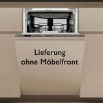 BAUKNECHT vollintegrierbarer Geschirrsp&uuml;ler, Energieeffizienz: A, wei&szlig; (edelstahl),