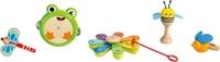 Spielzeug-Musikinstrument HAPE "Rhythmus-Kit Natur", bunt,
